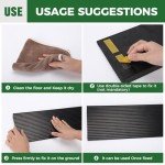 Adjustable Non-Slip Rubber Wheelchair Ramp, 35.4" Wide