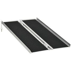 Portable 4ft Aluminum Wheelchair and Scooter Ramp