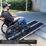 Portable 2.1m Aluminum Mobility Ramp for Wheelchairs