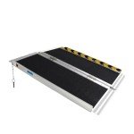 Portable 3FT Aluminum Wheelchair Ramp with Anti-Slip Surface
