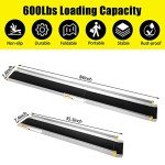 7FT Adjustable Aluminum Wheelchair Ramp for Easy Access