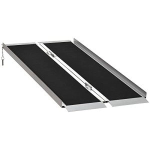 Portable Aluminum Wheelchair Ramp with Carry Handle