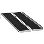 Portable Aluminum Wheelchair Ramp with Carry Handle