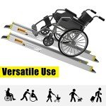 7FT Adjustable Aluminum Wheelchair Ramp for Easy Access