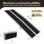 Fuchnuo Folding Wheelchair Ramp - 244cm x 80cm