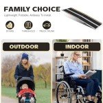 Fuchnuo Folding Wheelchair Ramp - 244cm x 80cm