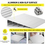 5" Aluminum Door Threshold Ramp for Wheelchairs