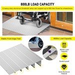 5" Aluminum Door Threshold Ramp for Wheelchairs