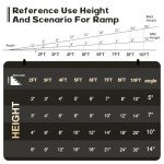 Fuchnuo Folding Wheelchair Ramp - 244cm x 80cm