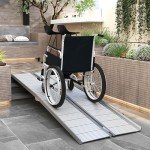 8ft Aluminum Folding Wheelchair Ramp for Stairs