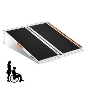 3FT Folding Aluminum Wheelchair Ramp with Non-Skid Surface