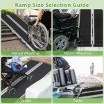 6 FT Folding Wheelchair Ramp with Non-Slip Surface