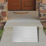 5" Aluminum Door Threshold Ramp for Wheelchairs
