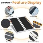 3FT Folding Aluminum Wheelchair Ramp with Non-Skid Surface