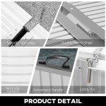 8ft Aluminum Folding Wheelchair Ramp for Stairs