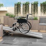 8ft Aluminum Folding Wheelchair Ramp for Stairs