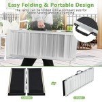3 FT Folding Wheelchair Ramp with Non-Slip Surface