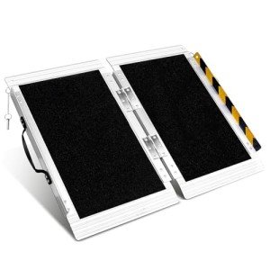 Portable Wheelchair Ramp with Non-Slip Surface