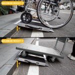 Portable Wheelchair Ramp with Non-Slip Surface