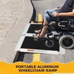 Garvee 2 FT Portable Non-Slip Wheelchair Ramp