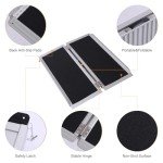 3FT Portable No-Slip Aluminum Wheelchair Ramp
