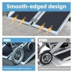 3FT Portable No-Slip Aluminum Wheelchair Ramp