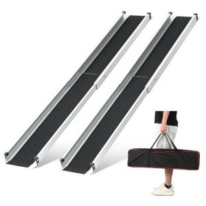 7FT Adjustable Wheelchair Ramps with Storage Bag