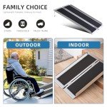 3FT Portable No-Slip Aluminum Wheelchair Ramp