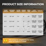 Foldable 5ft Aluminum Wheelchair Ramps for Steps