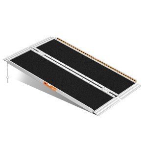 4FT Portable Aluminum Wheelchair Ramp - 800LBS Capacity