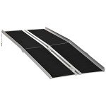 6FT Folding Aluminum Wheelchair Ramp with Non-Slip Surface