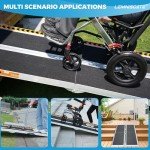 10FT Portable Non-Skid Wheelchair Ramp for Home