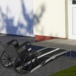 6FT Folding Aluminum Wheelchair Ramp with Non-Slip Surface