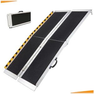 Portable 6FT Aluminum Wheelchair Ramp with Handle