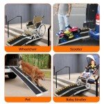 Portable 6FT Aluminum Wheelchair Ramp with Handle