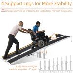 10ft Portable Wheelchair Ramp with Support Legs