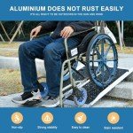 3FT Aluminum Folding Wheelchair Ramp - Non-Slip