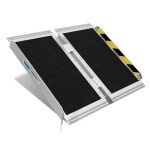 2FT Folding Aluminum Wheelchair Ramp - Non-Slip