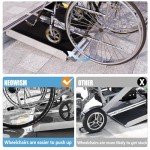 2FT Folding Aluminum Wheelchair Ramp - Non-Slip