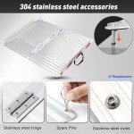 Durable 4FT Aluminum Wheelchair Ramp - 800lbs Capacity