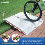 Durable 4FT Aluminum Wheelchair Ramp - 800lbs Capacity