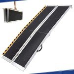 7FT Portable Wheelchair Ramp with Non-Skid Design