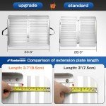 Durable 4FT Aluminum Wheelchair Ramp - 800lbs Capacity