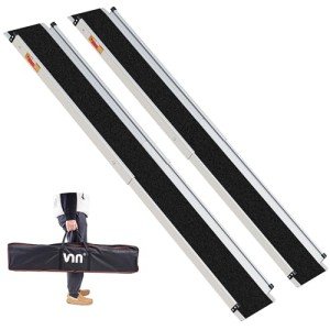 Portable 4-7 FT Adjustable Wheelchair Ramp