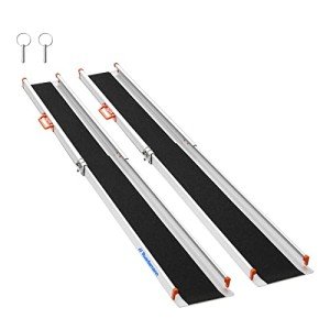 Aluminum Wheelchair Ramp, Adjustable & Portable, 272kg