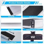 Portable 4-7 FT Adjustable Wheelchair Ramp