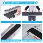 Portable 4-7 FT Adjustable Wheelchair Ramp