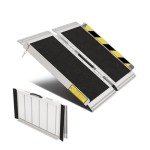 2FT Non-Slip Aluminum Wheelchair Ramp for Home