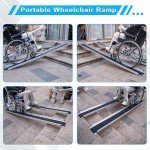 Portable 4-7 FT Adjustable Wheelchair Ramp