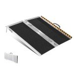 VEVOR 2FT Foldable Non-Slip Wheelchair Ramp